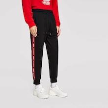 Shein Men Drawstring Waist Letter Tape Pants