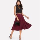 Shein D-ring Belt Detail Button Up Skirt