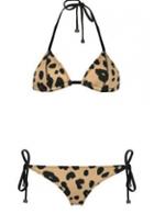 Rosewe Halter Neck Leopard Print Two Piece Bikini