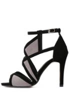 Shein Color Block Cutout Peep Toe Ankle Strap Pumps