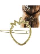 Shein Gold Pineapple Hair Clip Pin For Girls