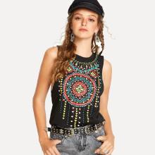 Shein Tribal Print Top