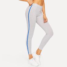 Shein Shinning Stripe Tape Side Leggings