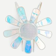 Shein Flower Shaped Iridescent Backpack