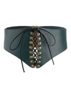Shein Lace Up Faux Leather Corset Belt