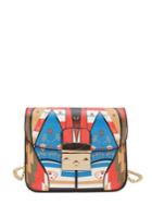 Shein Multicolor Print Flap Crossbody Chain Bag