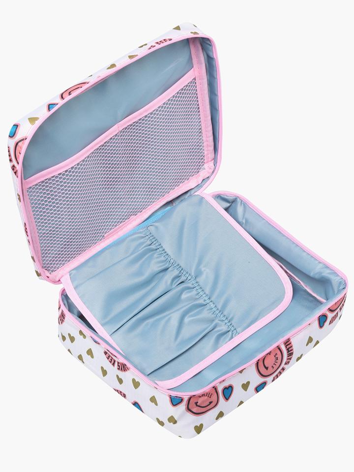Shein Smile Print Wash Bag