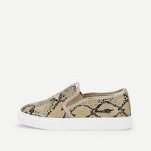 Shein Snakeskin Print Slip On Sneakers