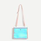 Shein Zipper Detail Iridescent Crossbody Bag