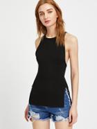 Shein Side Slit Slim Fit Cami Top