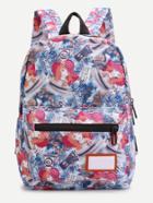 Shein Casual Girl Print Nylon Backpack
