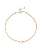 Shein Faux Pearl Decorated Velvet Choker
