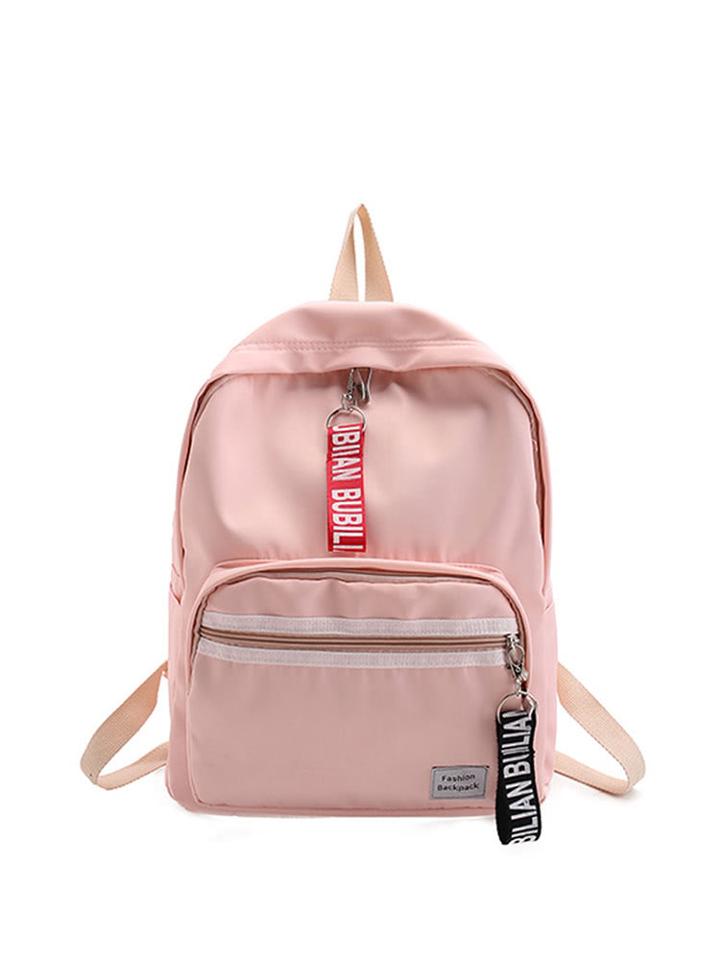 Shein Patch Detail Nylon Backpack