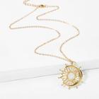 Shein Moon & Sun Design Pendant Necklace