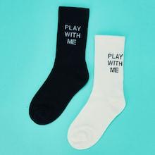 Shein Letter Print Ankle Sock 2pairs