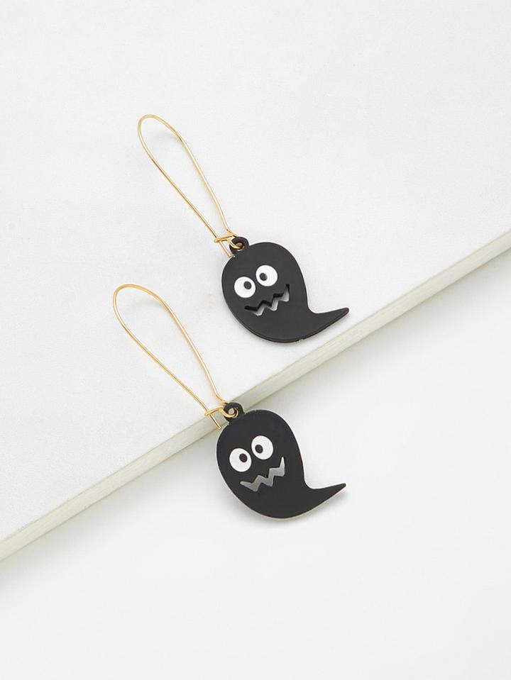 Shein Cartoon Ghost Design Drop Earrings