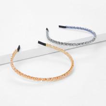 Shein Crystal Decorated Headband 2pcs