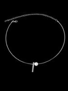 Shein Silver Plated Collar Necklace