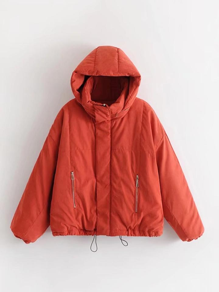 Shein Padded Coat With Detachable Hood