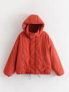 Shein Padded Coat With Detachable Hood