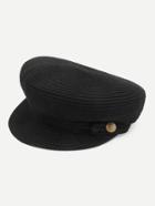 Shein Button Detail Rib Bakerboy Cap