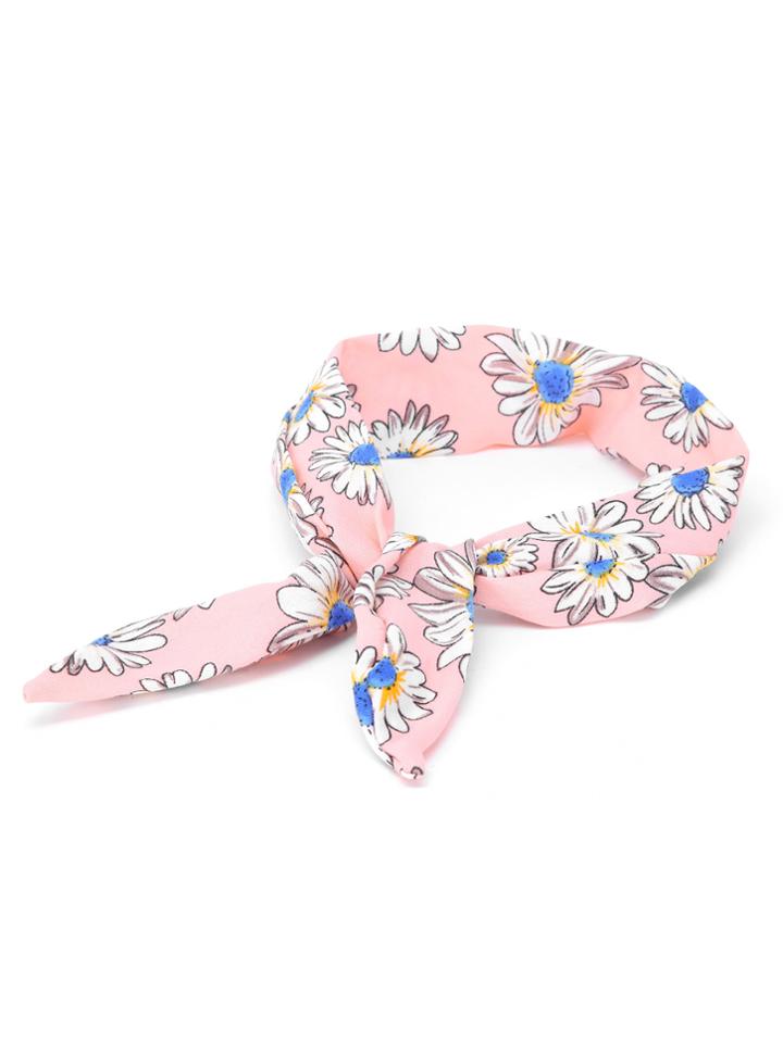 Shein Daisy Print Tie Headband