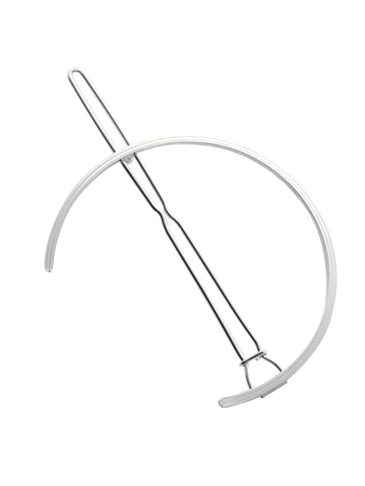 Shein Silver Open Circle Hair Clip
