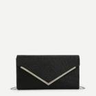 Shein Metal Detail Flap Clutch Bag