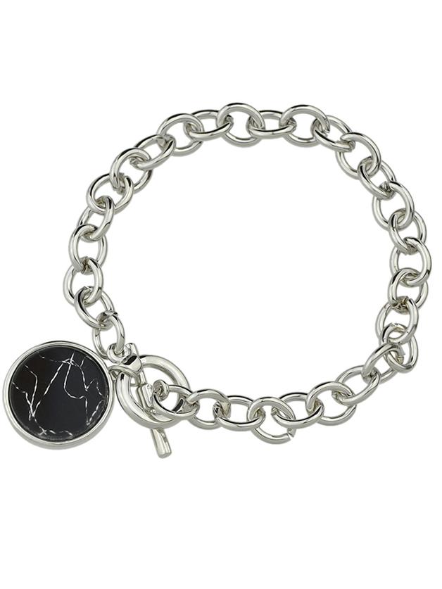 Shein New Silver Color Chunky Chain Bracelet For Women