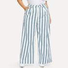 Shein Plus Two Tone Striped Pants