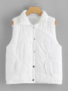 Shein Slanted Front Pockets Vest