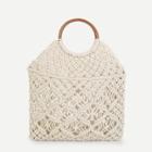 Shein Woven Tote Bag With Ring Handle