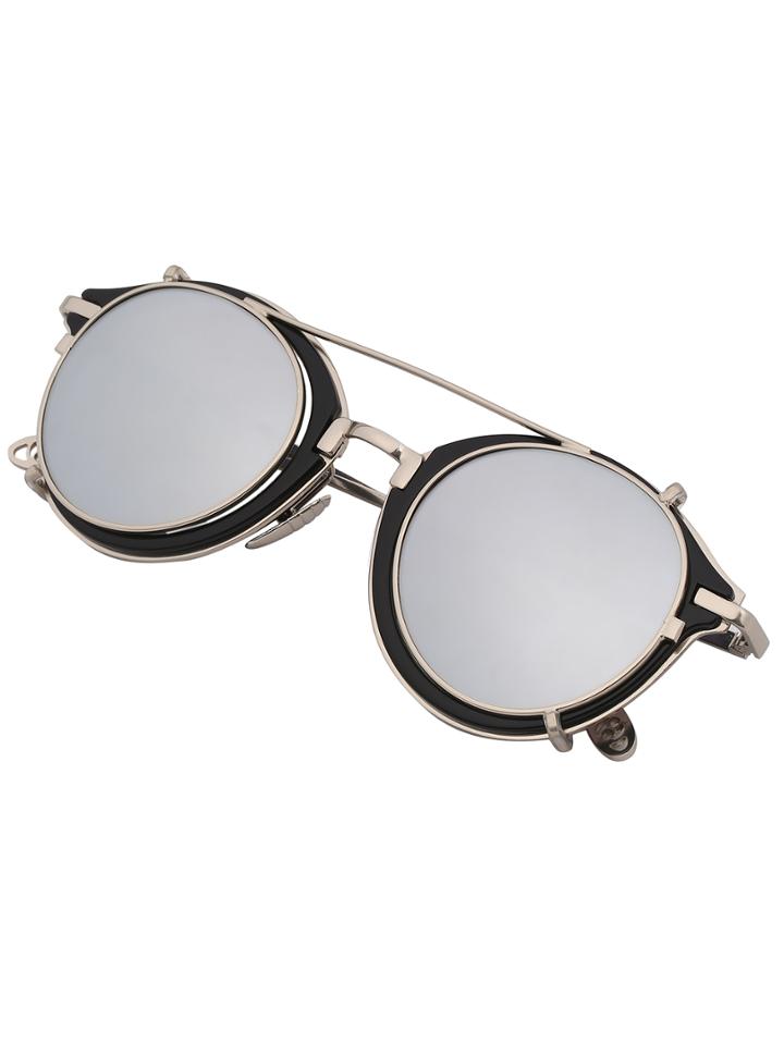 Shein Black Round Double Layers Sunglasses