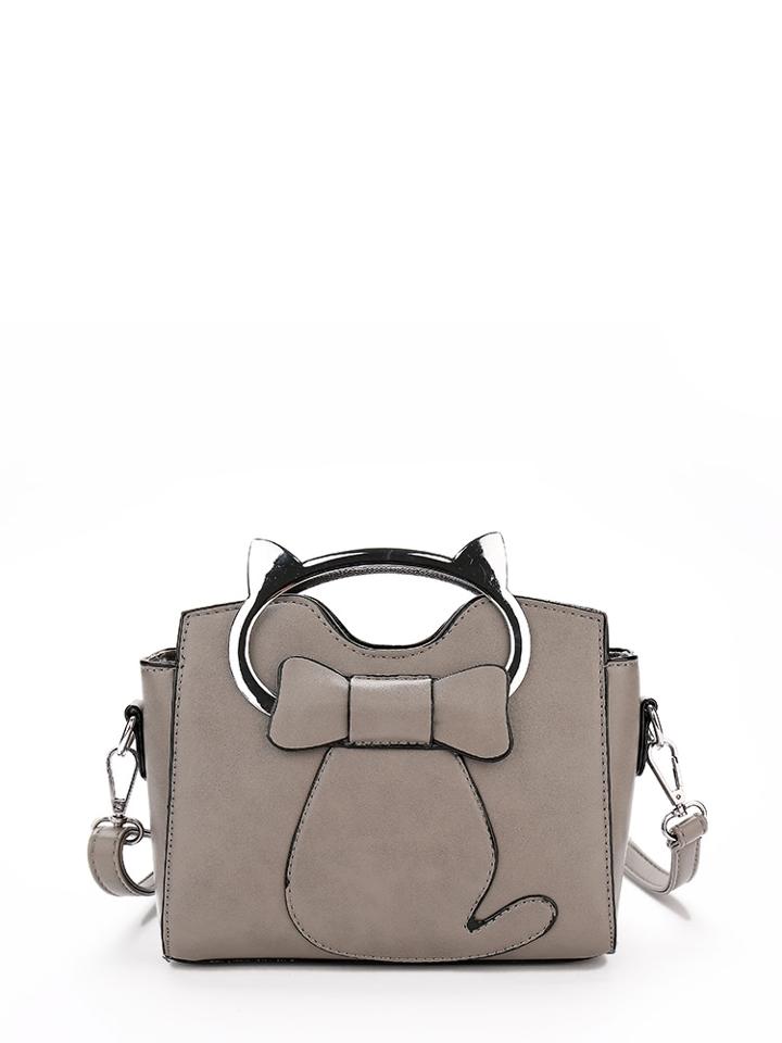 Shein Bow Decor Shoulder Bag With Cat Ear Handle