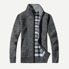 Shein Men Zip Up Confetti Sweater