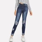 Shein Roll Up Ripped Jeans