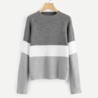 Shein Color Block Raglan Sleeve Jumper