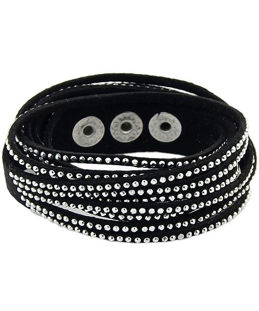 Shein Black Diamond Multilayers Bracelet