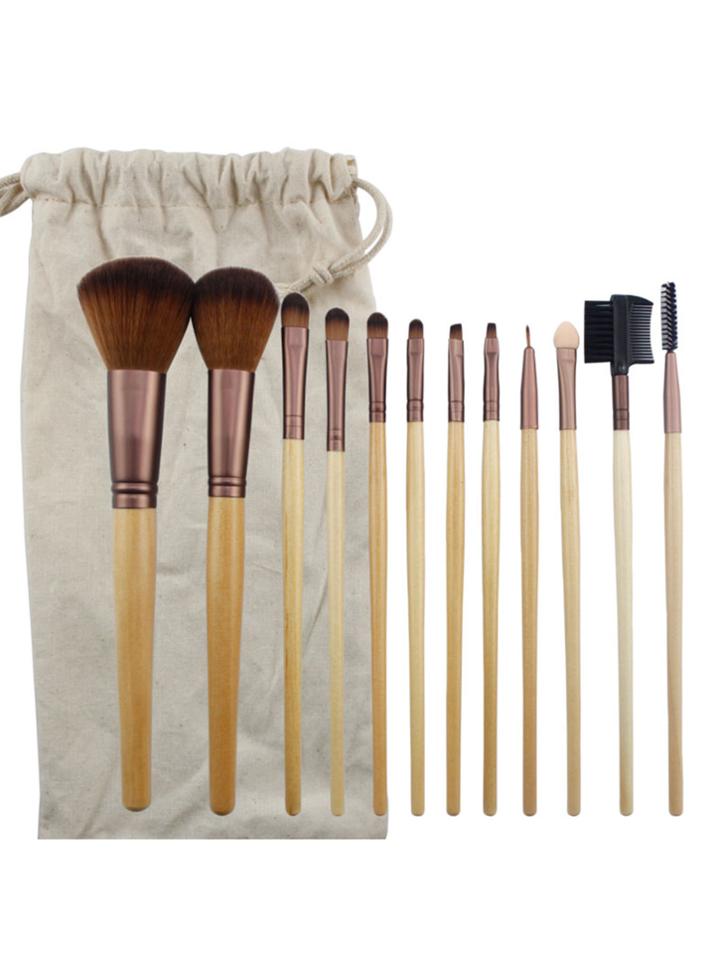 Shein Slender Cosmetic Brush With Bag