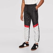 Shein Men Drawstring Waist Color-block Pants