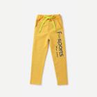 Shein Boys Letter Print Solid Pants