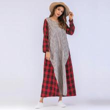 Shein Tartan Plaid Contrast Gingham Dress