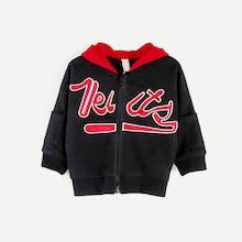 Shein Toddler Boys Letter Print Hooded Jacket