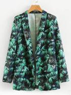 Shein Botanical Print Blazer