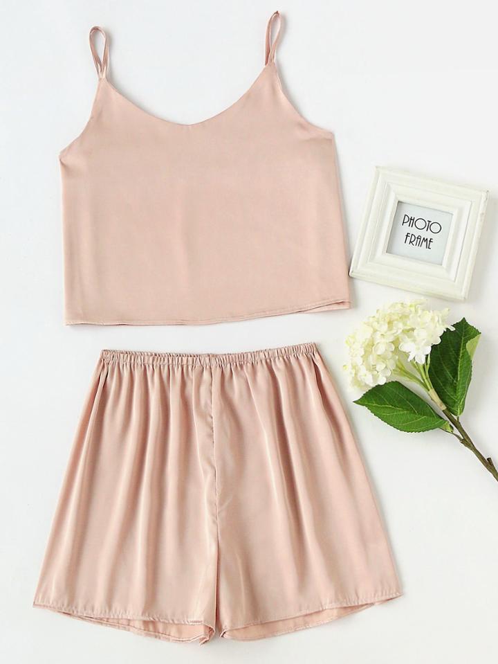 Shein Satin Cami Pajama Set