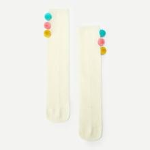 Shein Girls Pom-pom Decorated Socks 1pair