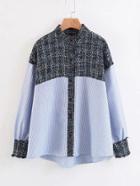 Shein 2 In 1 Striped Shirt