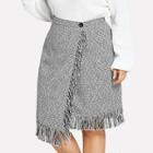 Shein Plus Fringe Detail Skirts