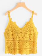 Shein Hollow Out Crochet Cami Top