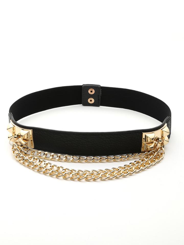 Shein Layered Chain Detail Belt